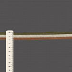 FITA RÍGIDA LISTRADA 2cm VERDE MUSGO/AREIA/MARROM MÉDIO 20m
