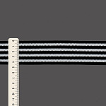 FITA RÍGIDA LISTRADA 4,5cm PRETO/SEM BENEFICIAMENTO 20m
