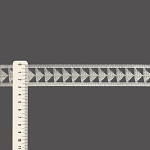 FITA RÍGIDA VAZADA FLECHA 2,9cm CHAMPAGNE 20m