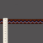 FITA RÍGIDA ZIG ZAG 1,9cm CAFÉ/CONHAQUE/CRU/AZUL/VINHO 20m	