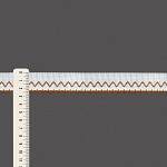 FITA RÍGIDA ZIG ZAG 2,6cm SEM BENEFICIAMENTO/MOSTARDA