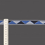FITA RÍGIDA ZIG ZAG 2cm AZUL/AZUL MARINHO/SEM BENEFICIAMENTO 50m