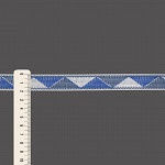 FITA RÍGIDA ZIG ZAG 2cm AZUL/SEM BENEFICIAMENTO 50m