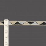 FITA RÍGIDA ZIG ZAG 2cm PÊSSEGO/SEM BENEFICIAMENTO/PRETO 50m