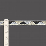 FITA RÍGIDA ZIG ZAG 2cm PÊSSEGO/SEM BENEFICIAMENTO/PRETO 50m