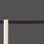 FITA RÍGIDA ZIG ZAG LISTRADO 1,3cm PRETO/ROXO 50m