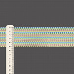FITA RÍGIDA ZIG ZAG LISTRADO 5,1cm AZUL/VERDE/ROSA/AMARELO/SEM BENEFICIAMENTO 30m