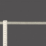 FITA RÍGIDA ZIG ZAG RUBY 1,3cm AREIA/CHAMPAGNE/OURO 50m