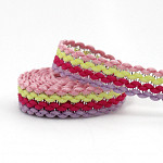 FITA RÍGIDA ZIG ZAG RUBY 1,3cm ROSA BEBÊ/AMARELO BEBÊ/ROSA PINK/LILÁS/PRATA 50m