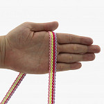 FITA RÍGIDA ZIG ZAG RUBY 1,3cm ROSA BEBÊ/AMARELO BEBÊ/ROSA PINK/LILÁS/PRATA 50m