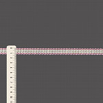 FITA RÍGIDA ZIG ZAG RUBY 1,3cm ROSA CLARO/CHAMPAGNE/OURO 50m