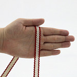 FITA RÍGIDA ZIG ZAG RUBY 1,3cm SEM BENEFICIAMENTO/VERMELHO/OURO 50m