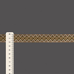 FITA RÍGIDA ZIG ZAG SAFARI 2,1cm AREIA ESCURO/CHAMPAGNE/VERDE MUSGO/BEGE 20m