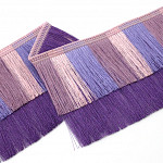 FRANJA CAMADAS LISTRADA 10,6cm LILÁS/LILÁS ENVELHECIDO/ROSE VELHO/VIOLETA