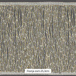 FRANJA ENTREMEIO BOLINHA 25,3cm CHAMPAGNE/OURO CLARO 10m