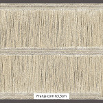 FRANJA ENTREMEIO FINA 63,3cm PALHA 10m FRANJA ENTREMEIO FINA 63,3cm PALHA 10m