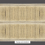 FRANJA ENTREMEIO FINA 64,8cm PALHA 10m