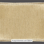 FRANJA ENTREMEIO MÉDIA 58,8cm AREIA ESCURO 10m