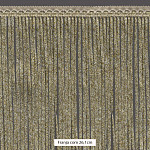 FRANJA ENTREMEIO TESSA 26,1cm AREIA/PRATA/OURO 10m
