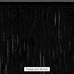 FRANJA ENTREMEIO TESSA 26,1cm PRETO 10m