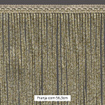 FRANJA ENTREMEIO TESSA 56,3cm AREIA/PRATA/OURO 10m