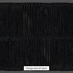 FRANJA ENTREMEIO TESSA 61,6cm PRETO 10m