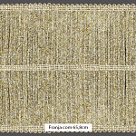  FRANJA ENTREMEIO TESSA 65,8cm AREIA/PRATA/OURO 10m