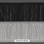 FRANJA ENTREMEIO VISCOSE 65,5cm PRETO/SEM BENEFICIAMENTO 10m