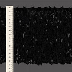 FRANJA ESCADINHA CORTADA 14,7cm PRETO 10m
