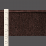 FRANJA ESPESSA LISA 10,8cm MARROM 10m