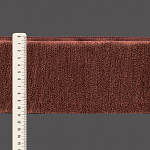 FRANJA ESPESSA LISA 10,8cm MARROM 10m