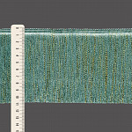 FRANJA ESPESSA LISA 10,8cm VERDE ACIZENTADO/OURO 10m