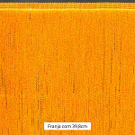 FRANJA ESPESSA LISA 39,8cm AMARELO OURO/OURO CLARO 10m