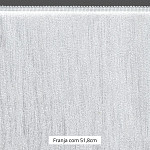 FRANJA ESPESSA LISA 51,8cm BRANCO 10m