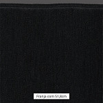 FRANJA ESPESSA LISA 51,8cm PRETO 10m