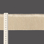 FRANJA ESPESSA LISA 7,3cm PALHA 10m