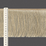 FRANJA FINA LISA 12,8cm BEGE 10m