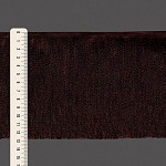 FRANJA FINA LISA 12,8cm MARROM 10m
