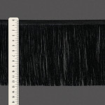 FRANJA FINA LISA 12,8cm PRETO 10m