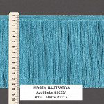 FRANJA FINA LISA 13,8cm AZUL BEBÊ 10m