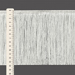FRANJA FINA LISA 13,8cm CHAMPAGNE/PRATA 10m