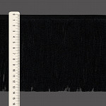 FRANJA FINA LISA 13,8cm PRETO 10m