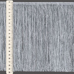 FRANJA FINA LISA 19,8cm BRANCO/PRATA 10m