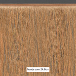 FRANJA FINA LISA 24,8cm PÊSSEGO CLARO 10m
