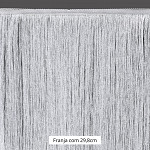 FRANJA FINA LISA 29,8cm BRANCO 10m