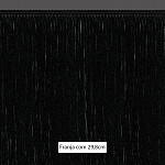 FRANJA FINA LISA 29,8cm PRETO 10m