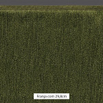 FRANJA FINA LISA 29,8cm VERDE MUSGO 10m