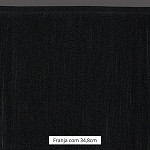 FRANJA FINA LISA 34,8cm PRETO 10m