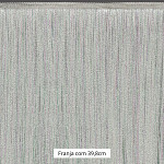 FRANJA FINA LISA 39,8cm CHAMPAGNE/ERISEE BRANCO 10m