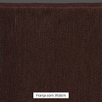 FRANJA FINA LISA 39,8cm MARROM 10m
